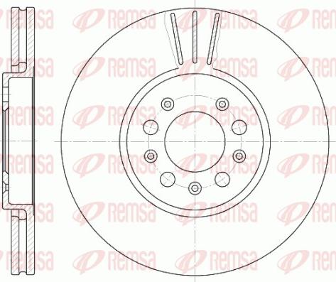 Remsa 6544.10 - Тормозной диск autosila-amz.com