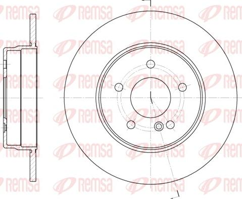 Remsa 6555.00 - Тормозной диск autosila-amz.com