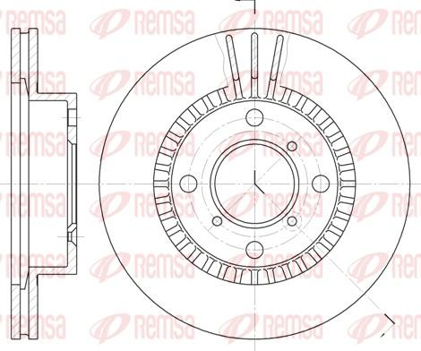 Remsa 6553.10 - Тормозной диск autosila-amz.com