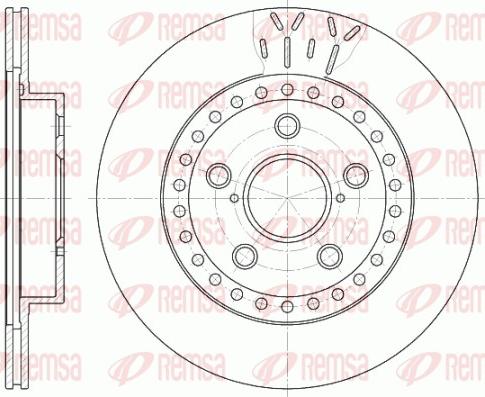 Remsa 6561.10 - Тормозной диск autosila-amz.com