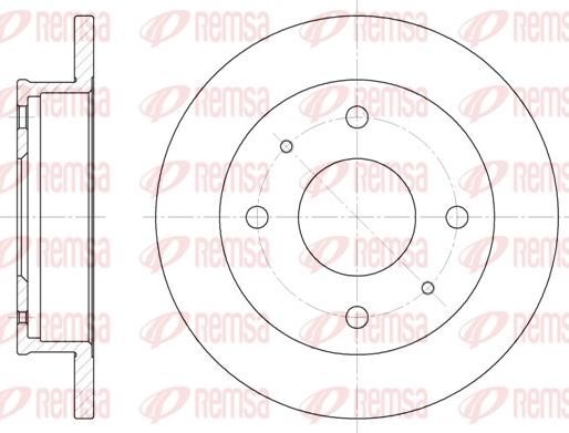 Remsa 6568.00 - Тормозной диск autosila-amz.com