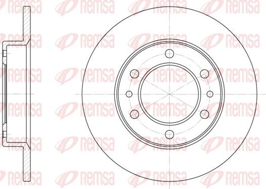 Remsa 6505.00 - Тормозной диск autosila-amz.com