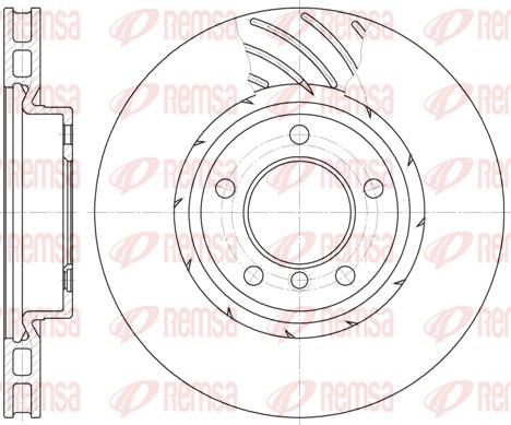 Remsa 6508.10 - Тормозной диск autosila-amz.com