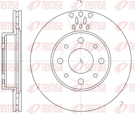 Remsa 6517.10 - Тормозной диск autosila-amz.com