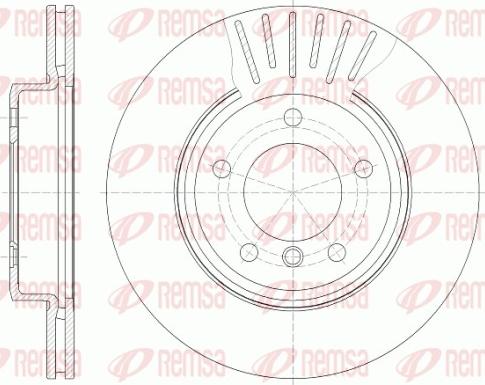 Remsa 6589.10 - Тормозной диск autosila-amz.com