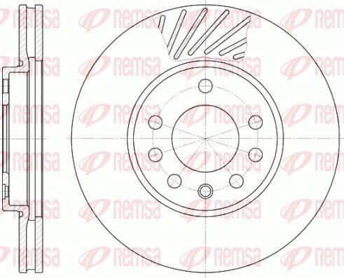 Remsa 6584.10 - Тормозной диск autosila-amz.com