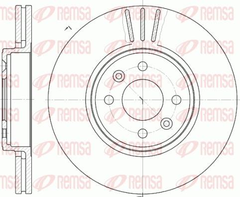 Remsa 6583.10 - Тормозной диск autosila-amz.com