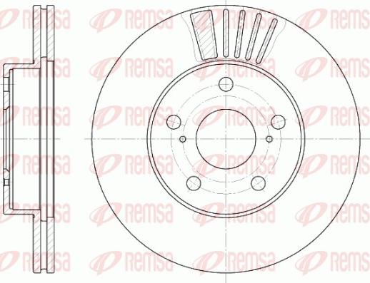 Remsa 6582.10 - Тормозной диск autosila-amz.com