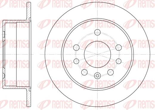 Remsa 6532.00 - Тормозной диск autosila-amz.com