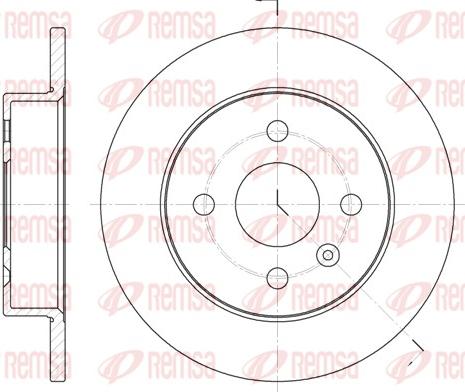 Remsa 6570.00 - Тормозной диск autosila-amz.com