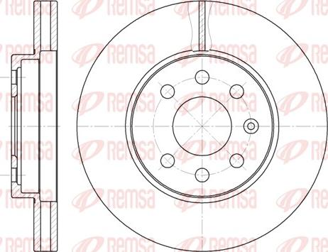 Remsa 6573.10 - Тормозной диск autosila-amz.com