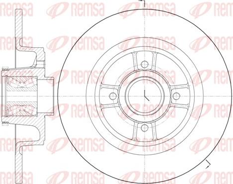 Remsa 6698.20 - Тормозной диск autosila-amz.com