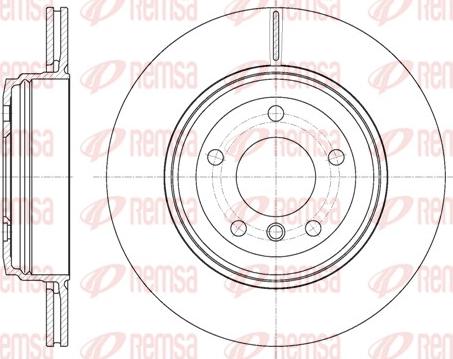 Remsa 6654.10 - Тормозной диск autosila-amz.com