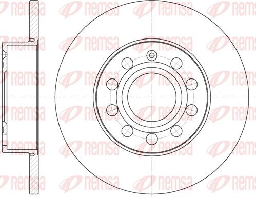 Remsa 6650.00 - Тормозной диск autosila-amz.com