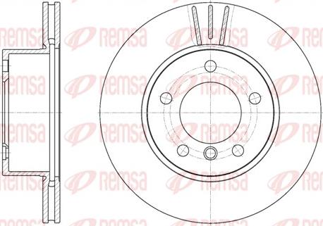 Remsa 6651.10 - Тормозной диск autosila-amz.com