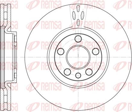 Remsa 6658.10 - Тормозной диск autosila-amz.com