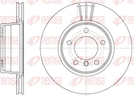 Remsa 6653.10 - Тормозной диск autosila-amz.com