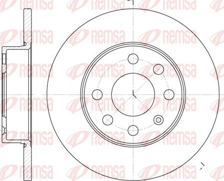 Remsa 6664.00 - Тормозной диск autosila-amz.com