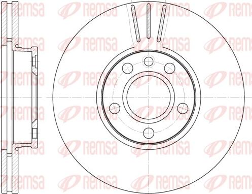 Remsa 6660.10 - Тормозной диск autosila-amz.com