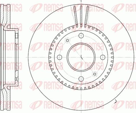 Remsa 6668.10 - Тормозной диск autosila-amz.com