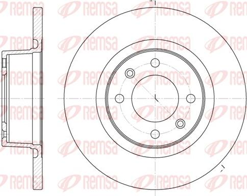 Remsa 6605.00 - Тормозной диск autosila-amz.com