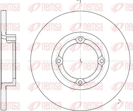 Remsa 6606.00 - Тормозной диск autosila-amz.com