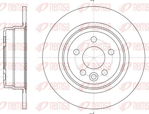 Remsa 6615.00 - Тормозной диск autosila-amz.com