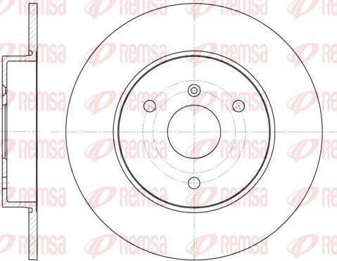 Remsa 6617.00 - Тормозной диск autosila-amz.com