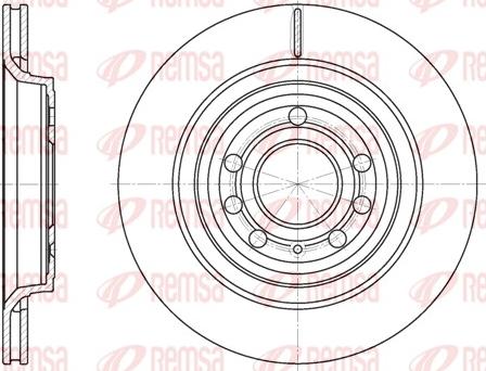 Remsa 6686.10 - Тормозной диск autosila-amz.com