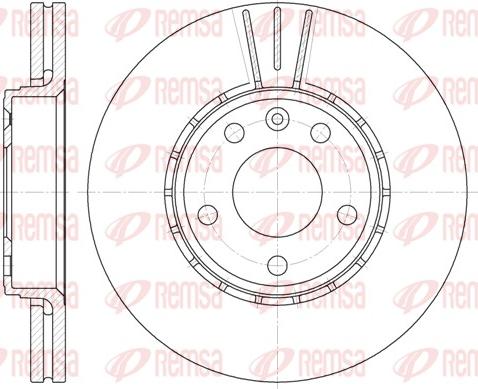 Remsa 6682.10 - Тормозной диск autosila-amz.com