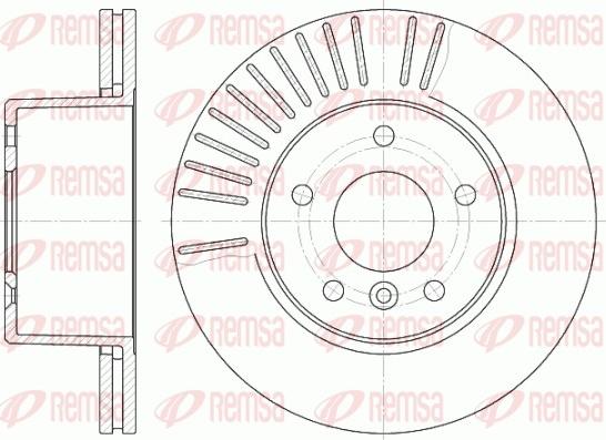 Remsa 6638.10 - Тормозной диск autosila-amz.com