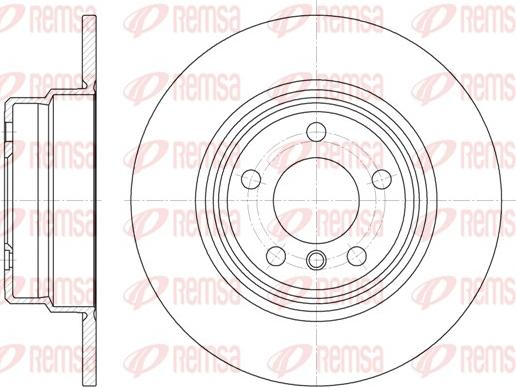 Remsa 6632.00 - Тормозной диск autosila-amz.com