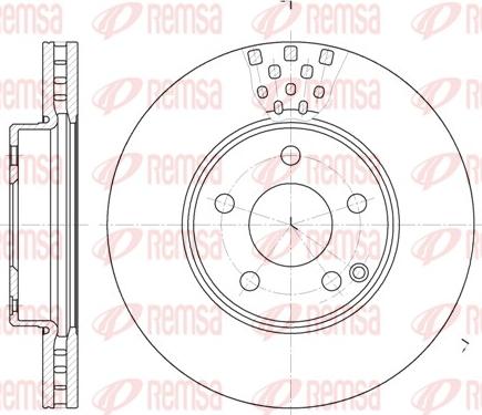 Remsa 6676.10 - Тормозной диск autosila-amz.com