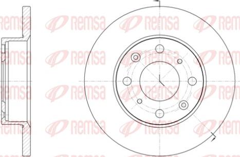 Remsa 6040.00 - Тормозной диск autosila-amz.com