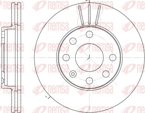 Remsa 6061.10 - Тормозной диск autosila-amz.com