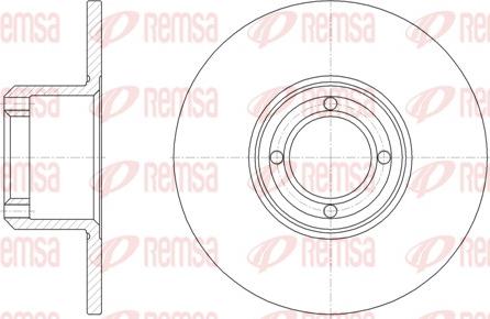 Remsa 6008.00 - Тормозной диск autosila-amz.com