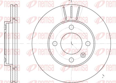 Remsa 6084.10 - Тормозной диск autosila-amz.com