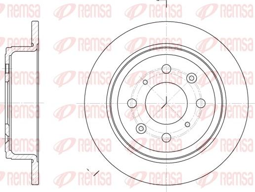 Remsa 6083.00 - Тормозной диск autosila-amz.com