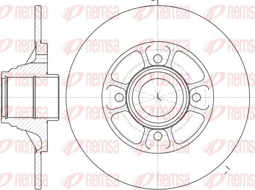 Remsa 6075.00 - Тормозной диск autosila-amz.com