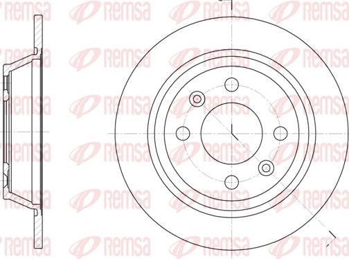 Remsa 6195.00 - Тормозной диск autosila-amz.com