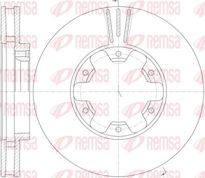 Remsa 61950.10 - Тормозной диск autosila-amz.com