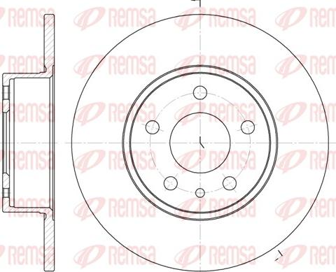 Remsa 6149.00 - Тормозной диск autosila-amz.com