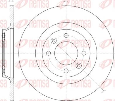 Remsa 61457.00 - Тормозной диск autosila-amz.com