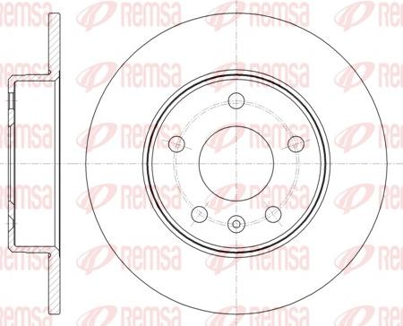 Remsa 61468.00 - Тормозной диск autosila-amz.com