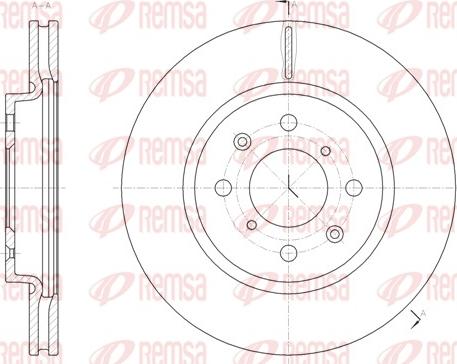 Remsa 61481.10 - Тормозной диск autosila-amz.com