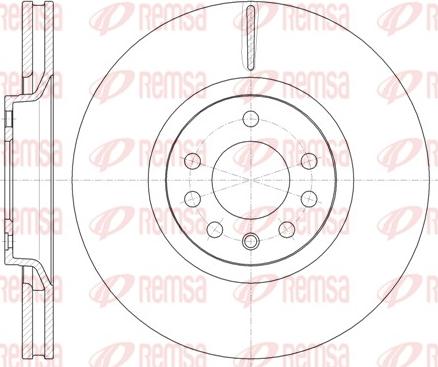 Remsa 61488.10 - Тормозной диск autosila-amz.com