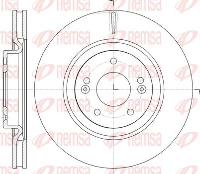 Remsa 61436.10 - Тормозной диск autosila-amz.com