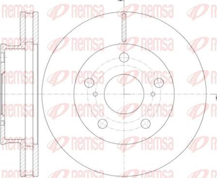 Remsa 61421.10 - Тормозной диск autosila-amz.com