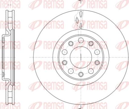 Remsa 61427.10 - Тормозной диск autosila-amz.com