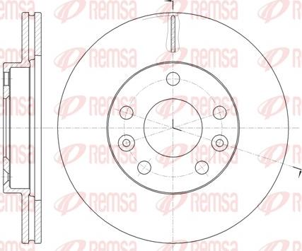 Remsa 61478.10 - Тормозной диск autosila-amz.com